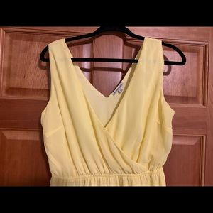 Bright yellow romper
